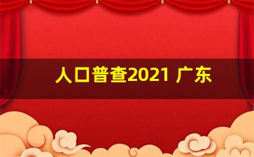 人口普查2021 广东